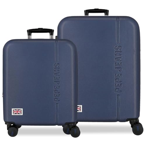 Valise Pepe Jeans Aris Marine Rigide pour Éviter le Manque de Place
