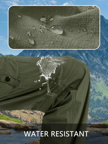 Kids' Cargo Pants, Boys Convertible Hiking Pants, Boy Zip Off Outdoor Casual Pants Quick Dry Climbing Trousers for Youth4