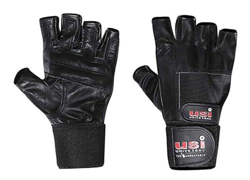 Image of USI Universal Weight Lifting Gloves Weight Lifting Wrap Gloves Wrist Support Weight Lifting Gloves for Men
