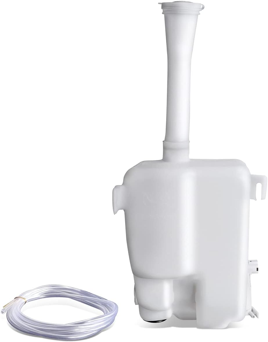 Auto Dynasty NI1288119 Factory Style Car Windshield Washer Reservoir Tank - Reservoir Cap | Filler Tube | Washer Fluid Pump - Compatible with Infiniti I30 I35 Maxima 95-04, White