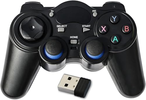 Aputue Controller Gamepad for PC, Wireless USB Gaming Controller with Ergonomic Design, Compatible with Windows 7/8/10/11 and Steam Games, Vibration Feedback for Immersive PC Gaming Experience
