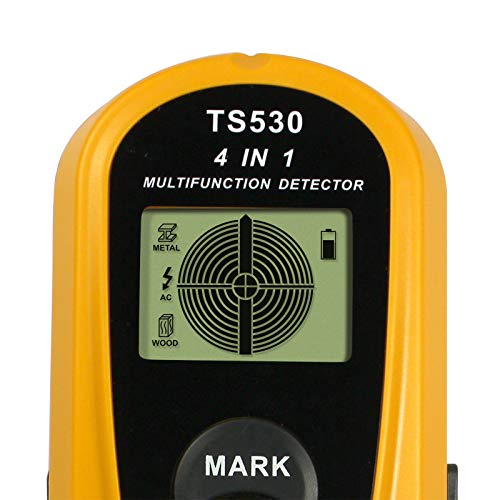 Allsun Stud Finder Wall Multi-Scanner 4 in 1 Wall Metal Detector Wood Stud Edge Center Finder Electric AC Wire Metal Tester Digital LCD Screen Tape,Yellow - Thumbnail 5
