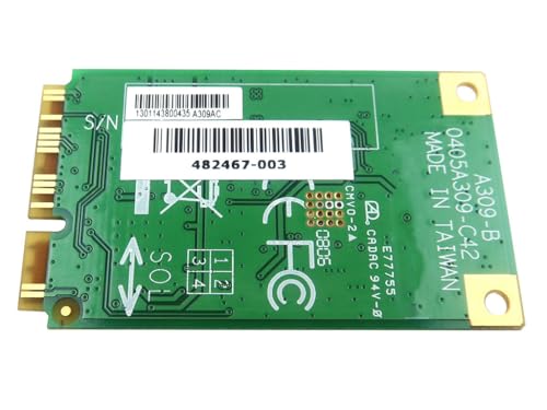 Laptop Integrated Tuner TV Card 482467-003 Compatible Replacement Spare Part for HP HDX X16 X18 Pavilion DV5 DV6 DV7 Series A309-B