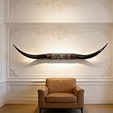 ❤【Pièce décorative polyvalente】Le design saisissant et puissant des cornes de taureau est parfait pour être suspendu au-dessus des canapés, dans les entrées, les couloirs ou comme point focal dans les espaces commerciaux. Il s'intègre naturellement à différents styles d'intérieur, notamment modernes, industriels et scandinaves.