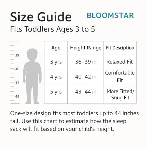 Image of Muslin Toddler Sleep Sack 3T-5T Lightweight Breathable Baby Wearable Blanket for Kids Cotton 0.3-0.5 TOG Summer Sleeping Bag Sleeveless Extra Long Zipper Design