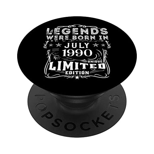 Cumpleaños Julio 1990 Edición Limitada Regalo Legend July PopSockets PopGrip Intercambiable