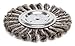 Twist Wire Wheel Wire Brush, Arbor, 6"