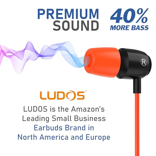 Image of LUDOS Clamor USB C Headphones for iPhone 17 16 15 Pro Max Plus Air iPad Pro, 5 Years Warranty, USB-C Earbuds for Samsung Galaxy S26 S25 S24 S23 Ultra S22 S21 FE S20 A55 A54 A53, USB Type C Earphones
