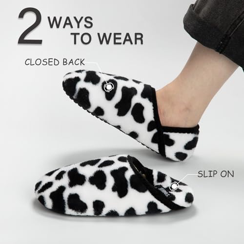 Image of ATHMILE House Slippers for Women Men Indoor Barefoot House Shoes Soft Socks | Furry Slip on Cozy Comfy Flexible Machine Washable Home Bedroom Travel Hospital Yoga Gifts for Mom Grandma