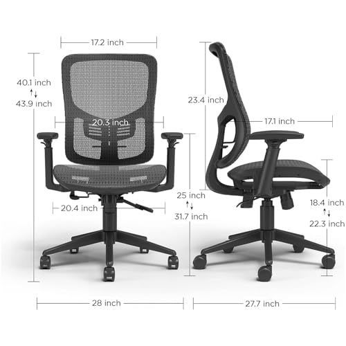 Staples UN59523G-CC Kroy Mesh Swivel Office Chair thumb #2