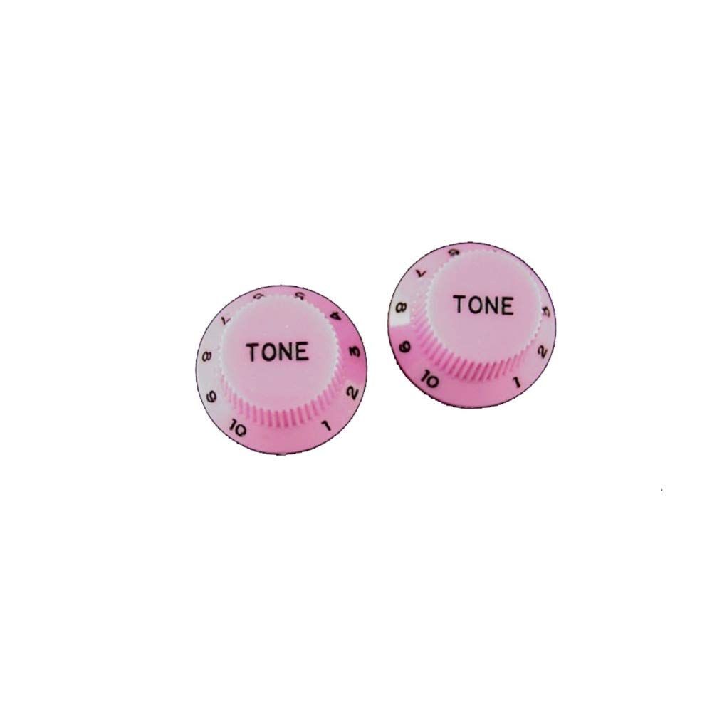 Allparts PK 0153-021"Strat Tone" Buttons and Small Parts for Electric Guitar Pink