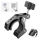 【Varios sujetadores】 Fije un Speedlite, una cámara sin espejo, una cámara de acción, un monitor o una lámpara de video LED a la abrazadera a través del soporte de garra o roscas de 1/4