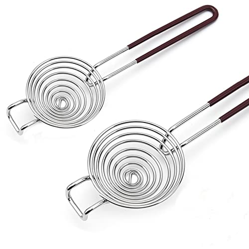 Egg White Seperater Egg Separator Egg Yolk White Separator Stainless Steel Duck Egg Separator Divider Tool Egg Yolk Separator For Cooking Baking (2 Pack)
