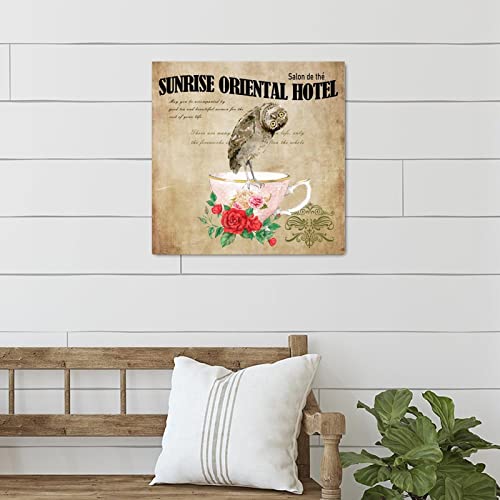 Panneau bois rétro chic de style antique pour decoration murale hotel chic