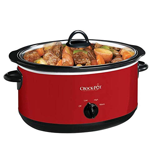 Crock-Pot Large 8 Quart Express Crock Slow Cooker and Food Warmer, Red