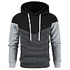 Generico Felpa Uomo Invernale con Cappuccio - Hoodie Girocollo da Confortabile Casual, Felpe a Taglio Largo con Tasche e Polsini Elastici