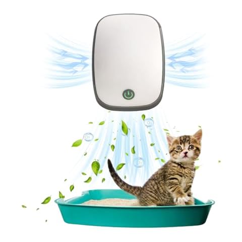 Ozone Odor Eliminator, Cat Litter Deodorizer, Pet Odor Eliminator, Ionizer Air Purifier for Cat Litter Box, Pet Carpet, Shoe Box, Bathroom, Wardrobe, Garbage Can. Cover