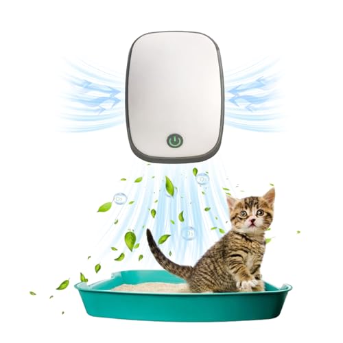 Ozone Odor Eliminator, Cat Litter Deodorizer, Pet Odor Eliminator, Ionizer Air Purifier for Cat Litter Box, Pet Carpet, Shoe Box, Bathroom, Wardrobe, Garbage Can.