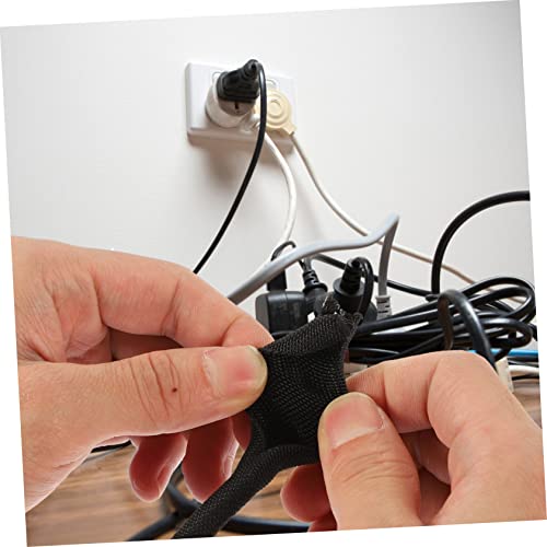 Manga textil para cables NUOBESTY para organización de cables bajo escritorio miniatura 6