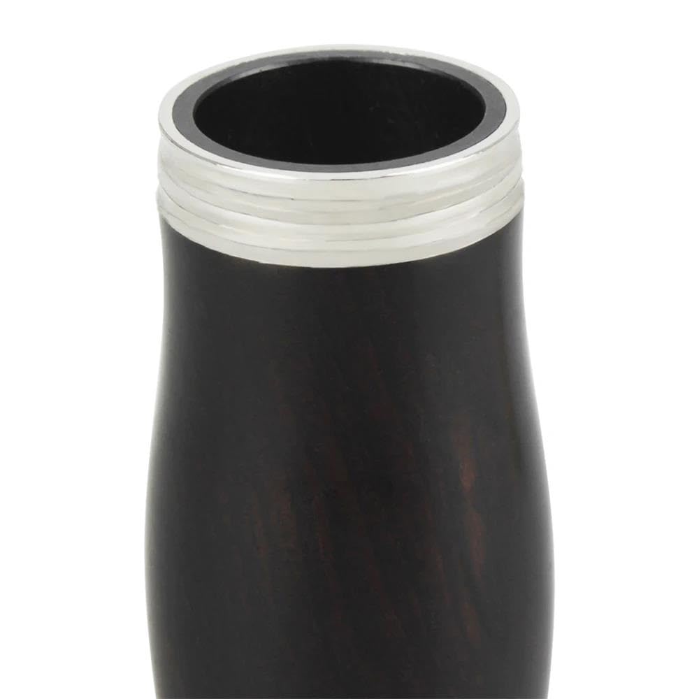 Accesorios para clarinete Tubo De Afinación Para Clarinete, Tubo De Dos Secciones De Ébano, Tubo De Paso Triple Con Borde Plateado, Accesorios Para Instrumentos De Viento De Madera