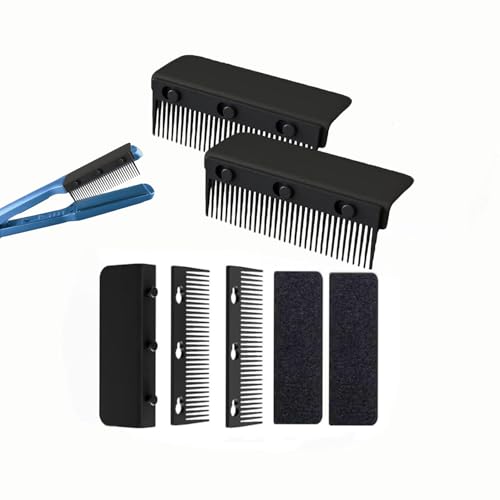Peine para plancha de pelo desmontable negro miniatura 1