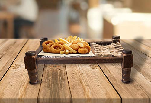 Khatiya Platter Snacks Serving for Party, Hotel, Restaurant, Home, Decoration