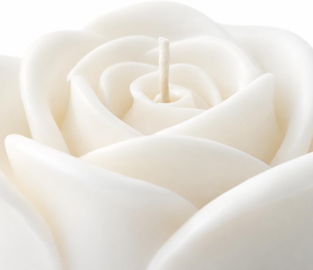 Personalized Rose Shaped Soy Wax Candles in Gift Box with Gold Wax Seal – Scented Wedding & Bridal Shower Favors, Elegant Mini Candle Gifts (Bulk Options Available)