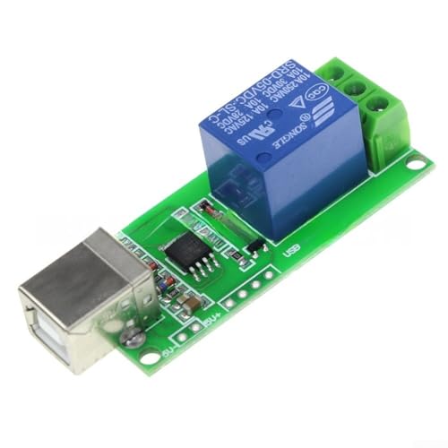 Módulo de relé USB, canal de 5 V HID, control sin controlador, módulo de interruptor inteligente de PC para automatización del hogar y control de computadora