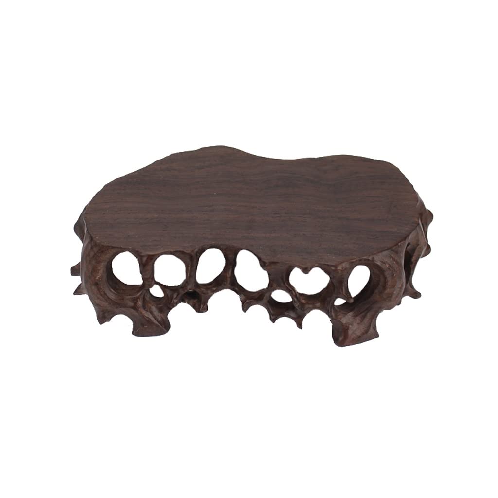 MPOPO Bonsai Pedestal Wooden Vase Base Plant Display Stand Indoor Flower Pot Living Room Jade Teapot Vase Display Stands Pedestal Base