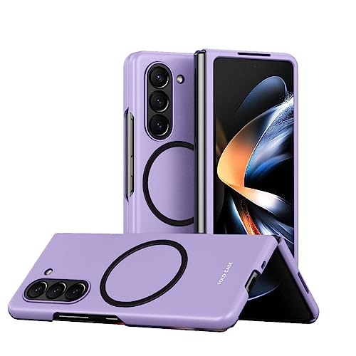 Coque Samsung Galaxy Z Fold 5 compatible MagSafe en PC rigide noir