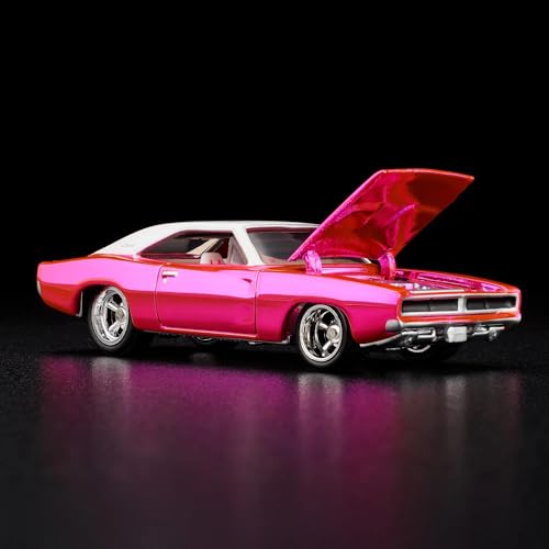 Hot Wheels 1969 Dodge Charger R/T Pink RLC miniatura 2