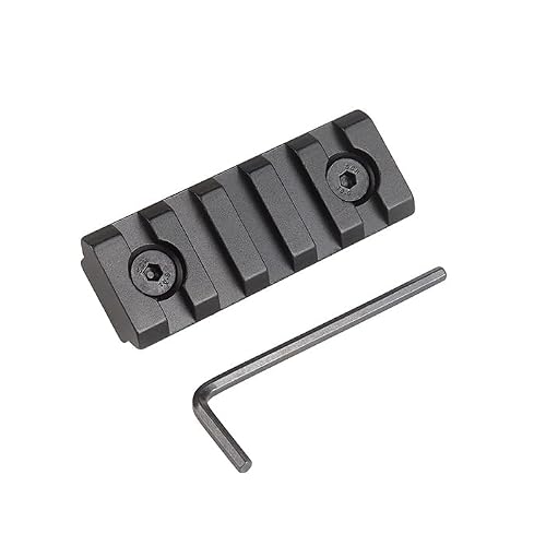 Tacgle 5 Slot 2\" Picatinny Rail Section for Keymod Handguard Mount Rail System Aluminum Picatinny Rail Section Accessory