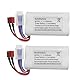 ZYGY 2PCS 11.1V 2000mAh T Plug Lithium Batterie für 210E 200E R608 2104 Brushless High Speed ​​Wasserkühlung RC Schnellboot Elektro RC Boot Modell Tumbler Spielzeugboot