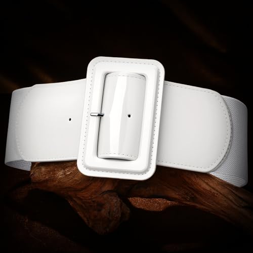 Image of VONMELLI Stretchy Wide Women Belts Elastic Vintage Belts for Women Fashion Ladies Waist Belt for Dress