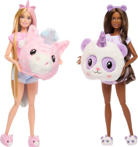 Poupée Barbie HRY15 – Coffret Cutie Reveal Soirée Pyjama avec 2 Poupées - vue 5