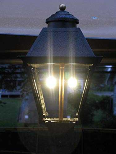 Charm-Lite Led Gas Light Post Lantern Lamp Head Kit #TOP3