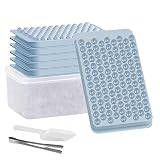 Mini Ice Cube Trays for Freezer, 5 Pack Small Ice Cube Tray with Lid and Bin, 104x5 PCS Tiny Crushed