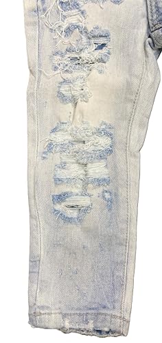 Kids Ripped Super Stretch Iced White Jeans2