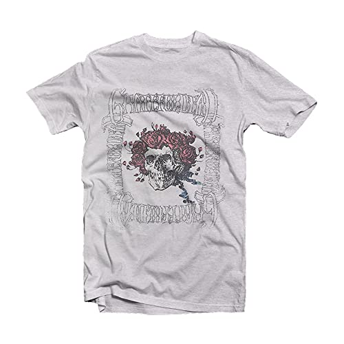 Image of Band Monkey Grateful Dead Unisex T-Shirt Bertha with Logo Box White
