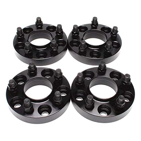 ZY WHEEL 4PCS 5X4.5 Wheel Spacers 25mm 1 inch 5x114.3 Hub centric 70.5mm Hub Bore 14x1.5 Studs Compatible for 2015-2024 Ford Mustang EcoBoost 2020-2024 Explorer Cover