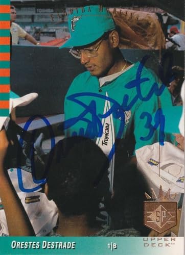 Orestes Destrade Florida Marlins Signed 1993 Upper Deck Card #139 - Baseball Slabbed Autographed Cards