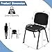 Giantex Set of 5 Conference Chair with Ergonomic Upholstered Seat, Protective Foot Pad, Elegant and Stackable Design for Home & Office, Waiting Room, Guest Room, 5 Pieces Reception Executive Chair Set