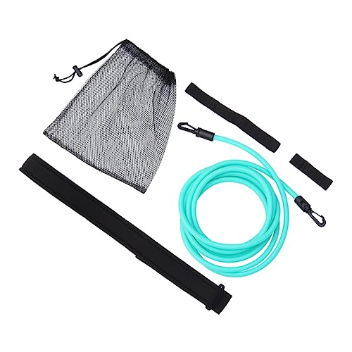 Gogogmee Adjustable Elastic Swim Training Belt Safety Rope for Adult Swim Belts