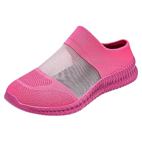 Mocassins en maille respirante unisexes style chaussette pour marche quotidienne