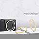JJC Metallring Ringkappe Adapter für Ricoh GR III GRIII GR3 DSLR Digital Kamera, ersetzt für Ricoh GN-1 Akzentring - Gold