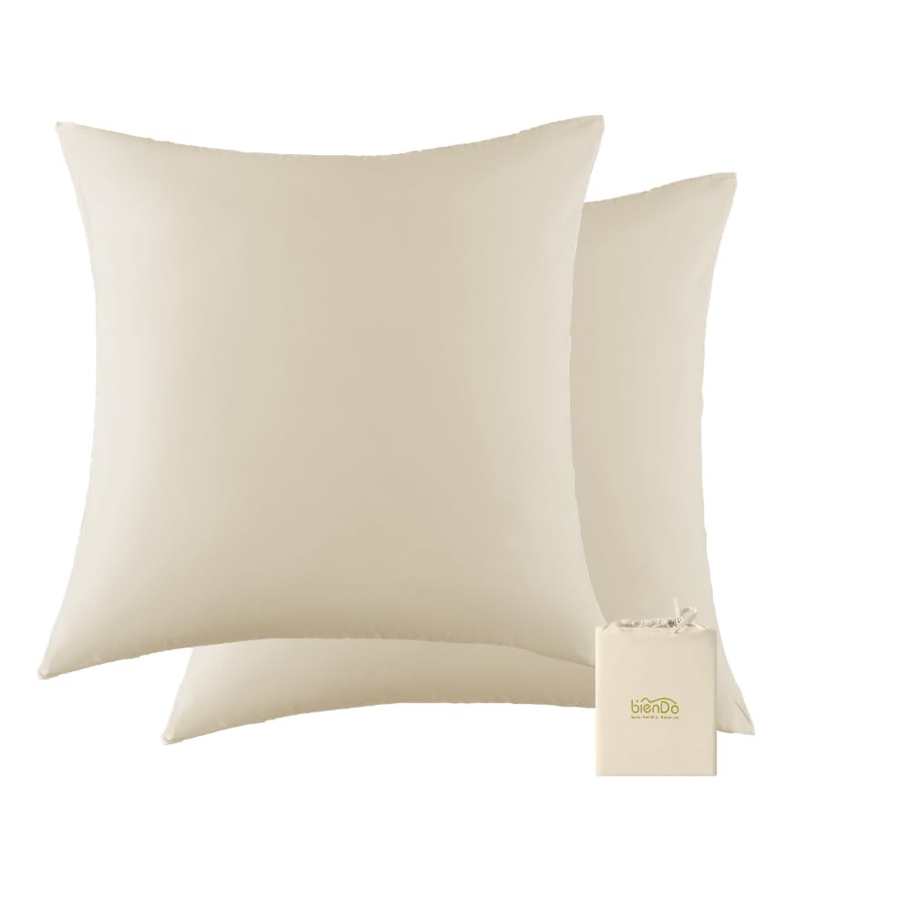 bienDo Kissenbezüge 65x65 cm (2er Set) aus Bambus - Vegane S