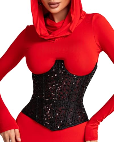 Mesh Corset Waist Trainer for Women - Underbust Corset Lace Up - Waist Cincher Shapewear - Body Shaper