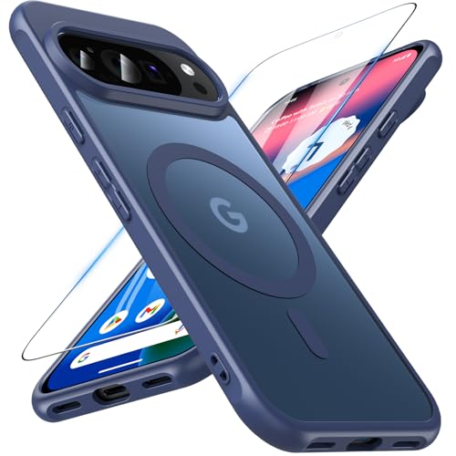 Coque antichoc Google Pixel 10 MagSafe bleu pour une protection active