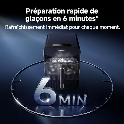 Machine à glaçons rapide 6 min avec mode autonettoyage LED - 4