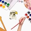 30 Pack 4 Inch Wood Eagles Head Cutouts Unfinished Wood Eagles Head Crafts Wooden Eagles Head Hanging Ornaments DIY Eagles Head Craft Gift Tags for Home Party Decoration #3